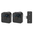 PULUZ Magnetic Lavalier Wireless Microphone Set with Charging Case - Black - 2