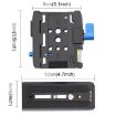 PULUZ Quick Release Clamp & Plate for DSLR/SLR Cameras - Black - 6