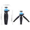 PULUZ Blue Pocket Mini Tripod with 360 Ball Head for Phones & Cameras - 3