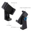 PULUZ Adjustable Desktop Phone Holder, 15.5-25.5cm Height Clamp Mount - 4