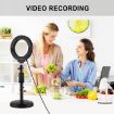 PULUZ 4.7" Curved USB LED Ring Light for Selfie & Vlogging - Black - 7