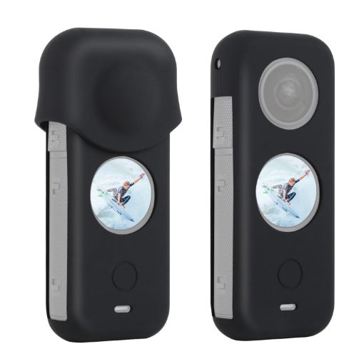 PULUZ Black Silicone Protective Case for Insta360 ONE X2 - Dust-proof Cover - 1