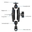 Motorcycle Holder Mirror Base Mount for GoPro & Action Cameras - Black - 3