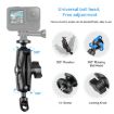 Motorcycle Holder Mirror Base Mount for GoPro & Action Cameras - Black - 4