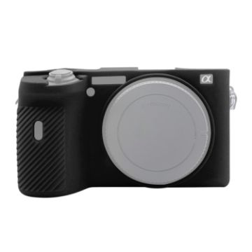 Sony A6600/ILCE-6600 PULUZ Black Soft Silicone Protective Case - 1