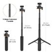 PULUZ Mini Phone Camera Tripod Stand 360 Ball Head Selfie Stick Black - 3