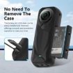 Insta360 X5 PULUZ Black Silicone Protective Case with Lens Cover - 5