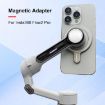 Insta360 Flow 2 Pro PULUZ Magnetic Phone Mount Adapter - Silver - 7