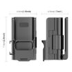 DJI Osmo Pocket 3 PULUZ Magnetic Mount Base Bracket - Black - 2