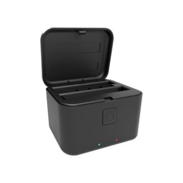 Insta360 X5 PULUZ Dual-Batteries Charger & Storage Case (Black) - 1