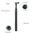 PULUZ 110cm Metal Selfie Stick for Insta360 One RS/X2/X3/X4 - 4