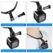 PULUZ Lazy Adjustable Neck Bracket for GoPro Action Cameras - Black - 4