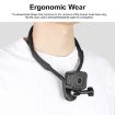 PULUZ Lazy Neck Bracket POV Mount for GoPro Action Cameras - Black - 4