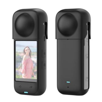 Insta360 X4 PULUZ Black Silicone Protective Case - Dust-proof Full Body - 1