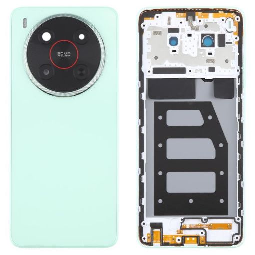 ZTE Blade V70 Max Green Plastic Battery Back Cover with Frame/Lens - 1