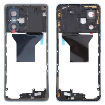 Xiaomi Redmi Note 12 Pro 5G Original Blue Middle Frame Bezel Plate - 1