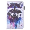 Galaxy Tab A 7.0 (2016) Case - Cartoon Raccoon Flip Leather with Slots - 2