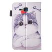 Galaxy Tab A 7.0 (2016) Cartoon Cat Flip Leather Case with Card & Pen Slots - 3