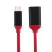 USB-C 3.1 Male to USB 3.0 Female OTG Adapter Cable, 15cm, Red - 3
