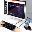 V105 USB-C Hub: 3 USB 2.0, HDMI, Audio, SD/TF Reader, Phone Stand - 8