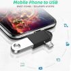 USB 3.0 Female to USB-C/Micro USB Male OTG Adapter with Sling Hole - 7