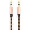3 PCS K10 3.5mm Male to Male Nylon Audio Cable 1m Gold - 2