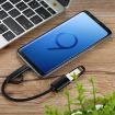 USB 3.0 Female to Micro USB & USB-C Male OTG Adapter Cable 11cm Black - 5