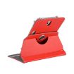 7" Tablet Leather Case 360 Rotating for Galaxy, Asus, Huawei (Red) - 7