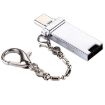 USB 2.0 Female to USB-C Male Adapter with Chain - Silver Aluminum Alloy - 2