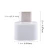USB 2.0 to USB-C Mini OTG Adapter Connector - ABS Shell - 4