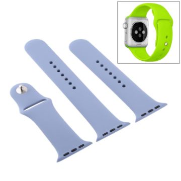 Lavender Grey Rubber Watch Band for Apple Watch Series 10/9/8/7/SE/6/5/4/3/2/1 - 1