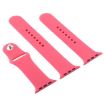Apple Watch Band 3 in 1 Rubber Pin Buckle Hibiscus Pink 42/41/40/38mm - 2