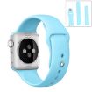 Apple Watch Ultra & Series 9/8/7/SE Rubber Band 3-in-1 Baby Blue  - 1