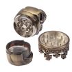 Bronze Skull King Zinc Alloy Double Layer Herb Tobacco Grinder - 5