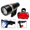 LED Bike Headlight & Rear Safety Flashlight, Water Resistant, 5 LEDs - 1