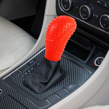 Red Universal Elasticity Nonslip Soft Silicone Car Gear Shift Knob Cover - 1