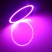 80mm 5W 180LM Pink Angel Eyes Car Headlight COB LED Lights 12-24V - 1