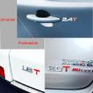 3D Universal Chromed Metal 1.8T Car Emblem Badge Sticker 8.5x2.5 cm - 3
