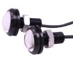 2 PCS 2x 3W 120LM Waterproof Eagle Eye White LED Vehicle Lights 60cm - 3