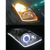 2 PCS 4.5W LED Tube DRL Steering Lamp 270LM 6500K White/Yellow 45cm - 8