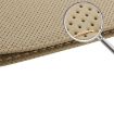 Beige PU Leather Steering Wheel Cover with Needle & Thread, 54x10.5cm - 4