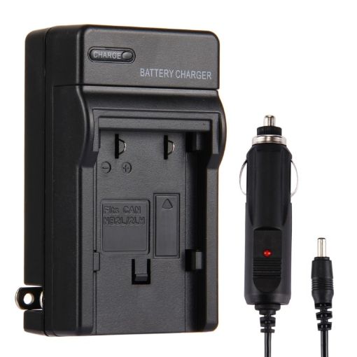 2 in 1 Digital Camera Battery Charger for CANON NB2L/2LH/2LH12/14 Black - 1