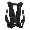 Quick Double Shoulder Belt Strap for 2 DSLR Cameras - Safe & Fast (Black) - 2