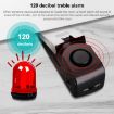 HH-MD001 Black Door Stop Wedge Alarm for Home & Travel Security - 6