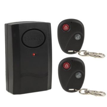 Wireless Remote Control Vibration Alarm with 2 Remotes & Free GF22 Battery - 1
