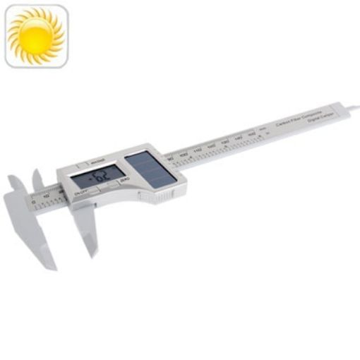 150mm Solar LCD Digital Vernier Caliper Micrometer Carbon Fiber Composite - 1