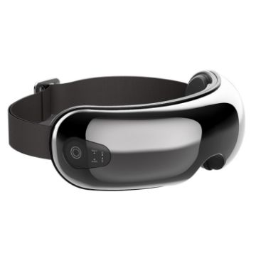 Black Smart Eye Massager with Hot Compress, Air Pressure & Vibration - 1