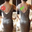 Adjustable Low Back Bra Strap Converter - Backless V Solution (Black) - 7