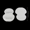 10pcs White Disposable Self-adhesive Armpit Sweat Pads Underarm Absorbents - 3