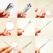 10-in-1 Apple Design Grooming Nail Manicure Pedicure Makeup Set Kit - 4